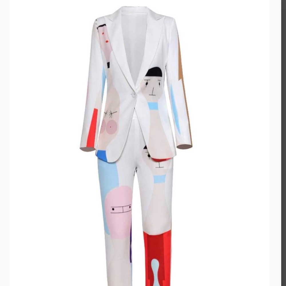 Cream 2 piece Zcrave suit